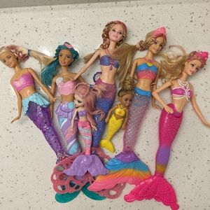 Barbie mermaid lot of 7